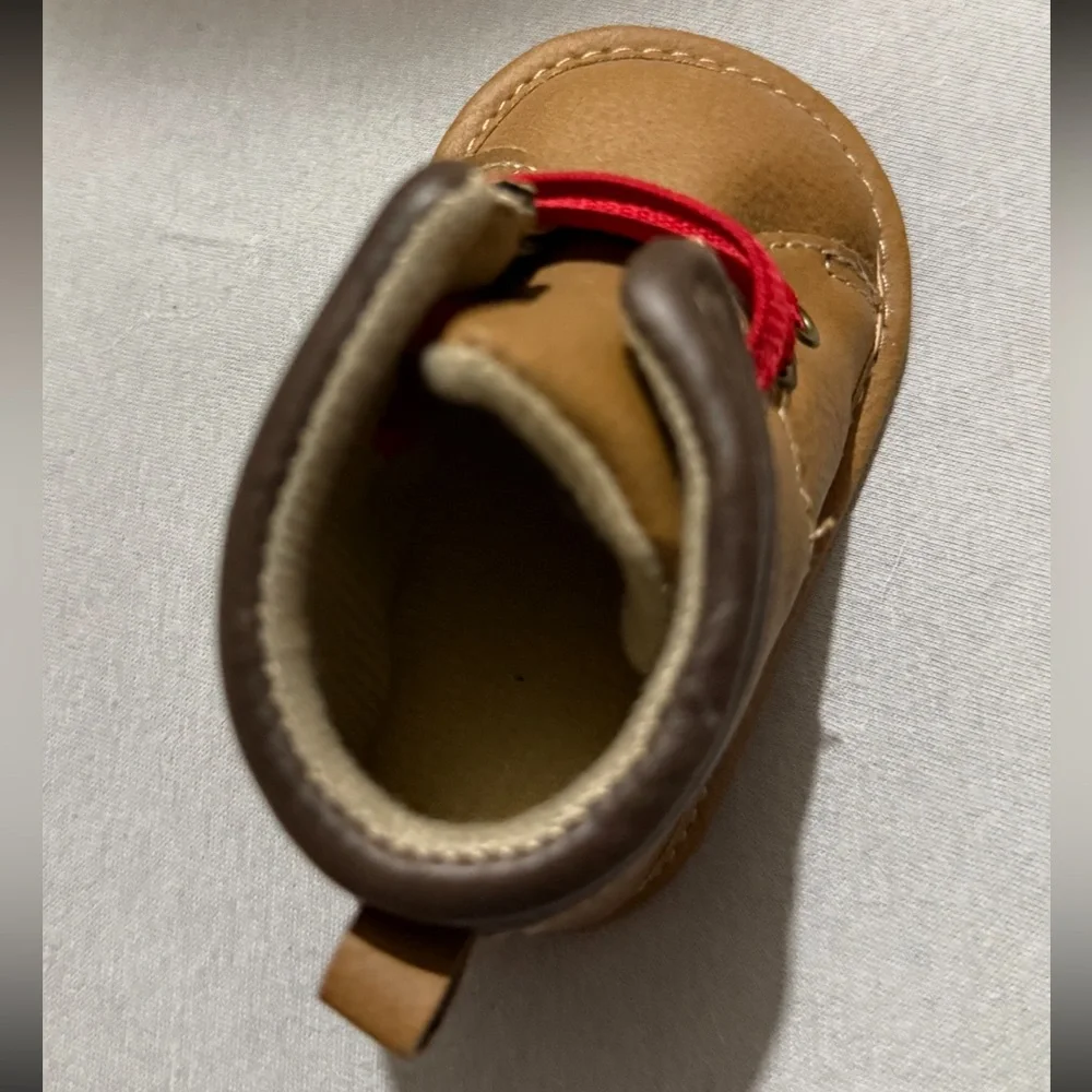 2pc 6-9months Baby Shoe Bundle - Soft Padded Sneakers & Boots